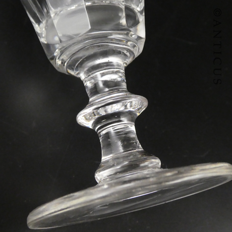 Antique Cordial Glass, Knop Stem.