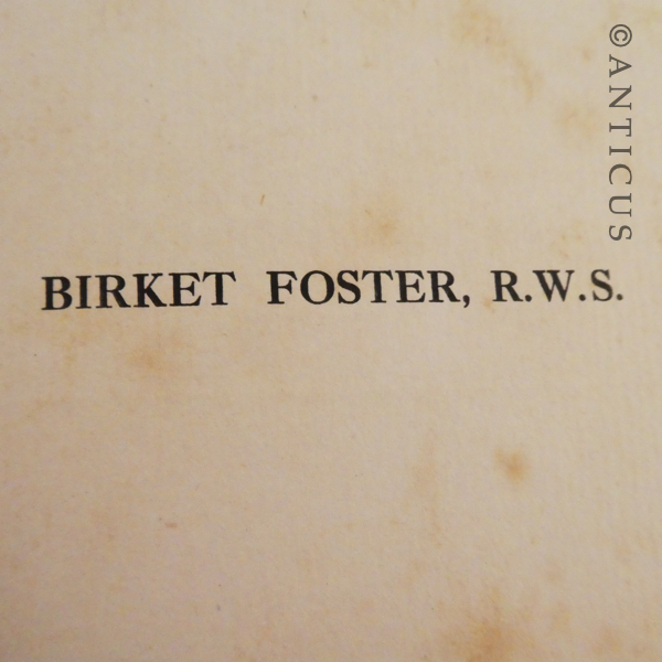 Birket Foster RWS Art Works Book, 1910.