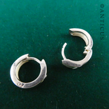 Sterling Silver Tiny Hoop Earrings.