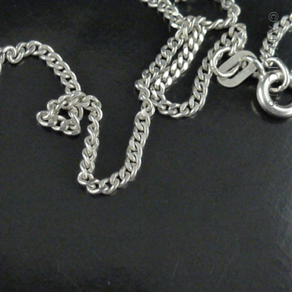Large Golden Zirconia, on Sterling Silver Chain.