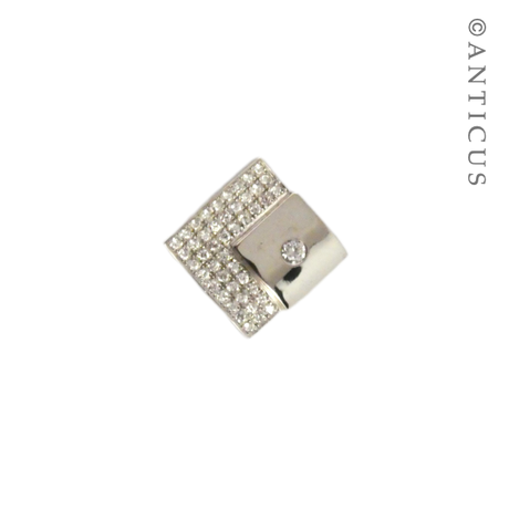 Silver and CZ Pendant.