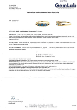 18ct Gold Opal and Diamond Ring