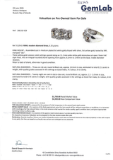 18ct Modern Diamond Dress Ring.