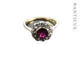 18ct Gold Ruby and Diamond Cluster Ring