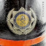 New Zealand Fireman's Helmet, 1955-1970.