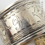 Pair of English Sterling Silver Napkin Rings.