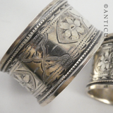 Pair of English Sterling Silver Napkin Rings.