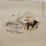 Small Sandwich Dish, Winston Churchill