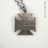 Silver Sports Medal on Chain, 1941.
