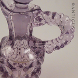Mauve Glass Vinegar Jug.