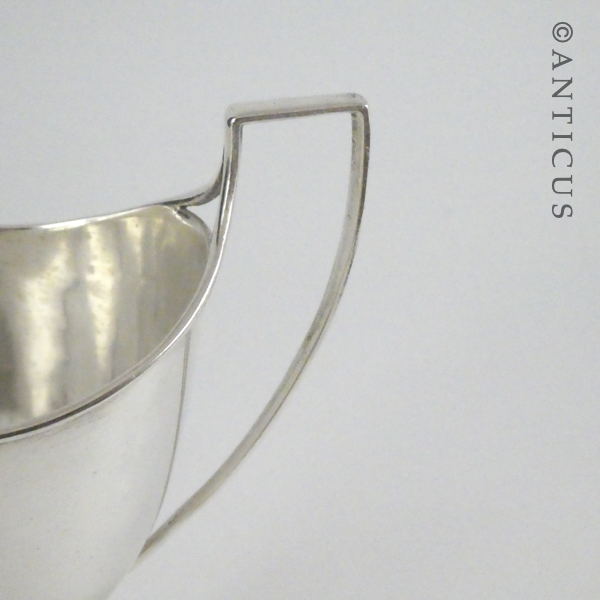 Antique Sterling Silver Helmet Cream Jug.