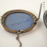 Small Wedgwood Brooch, Silver Mount.