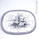 Large Victorian Blue and White Drainer.