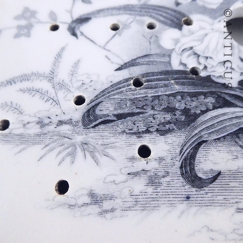 Large Victorian Blue and White Drainer.