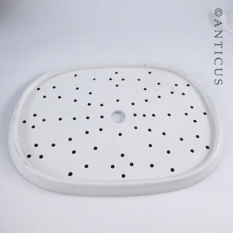 Large Victorian Blue and White Drainer.