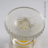 Mid 1800s Bohemian Glass Goblet.