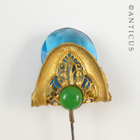 Long Hatpin with Ornate Top.