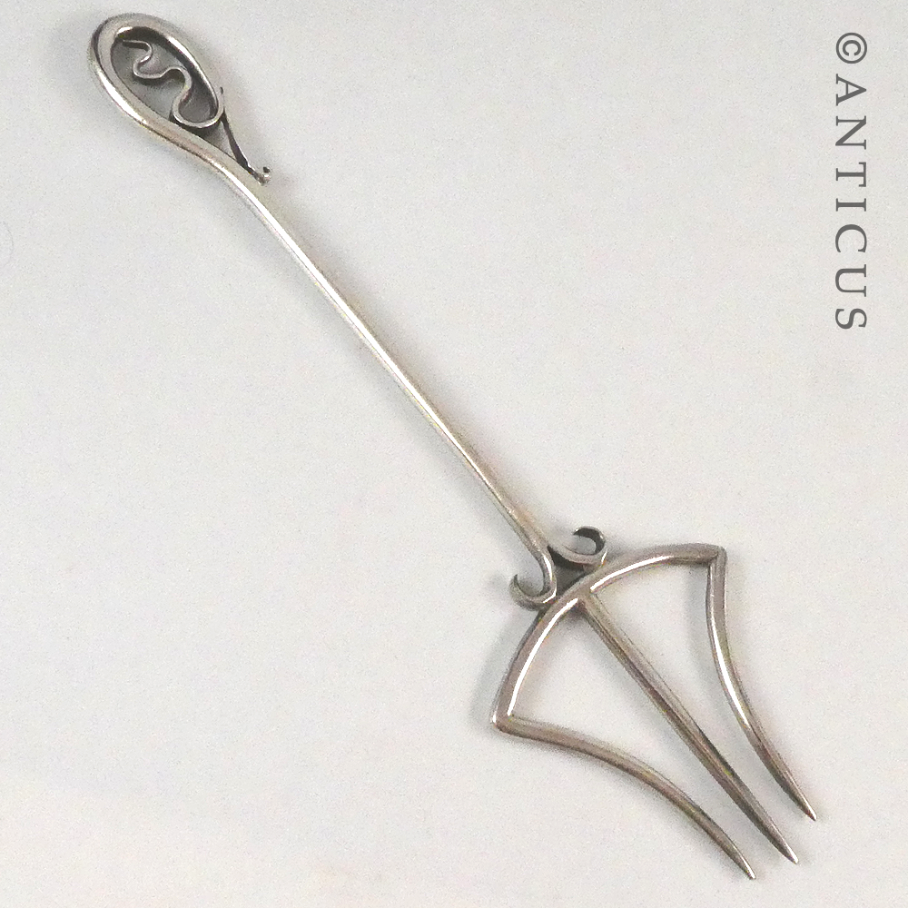 Art Nouveau Large Pickle Fork.