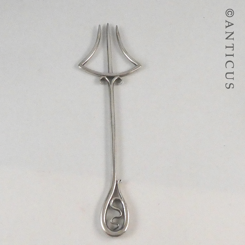 Art Nouveau Large Pickle Fork.