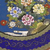 Fine Quality Cloisonné Plate, Floral Design.