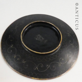 Fine Quality Cloisonné Plate, Floral Design.