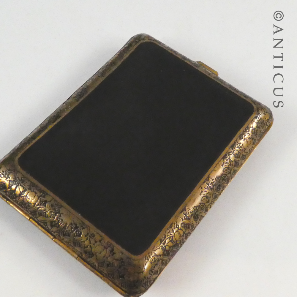 Vintage Japanese Damascene Malaya Cigarette Case