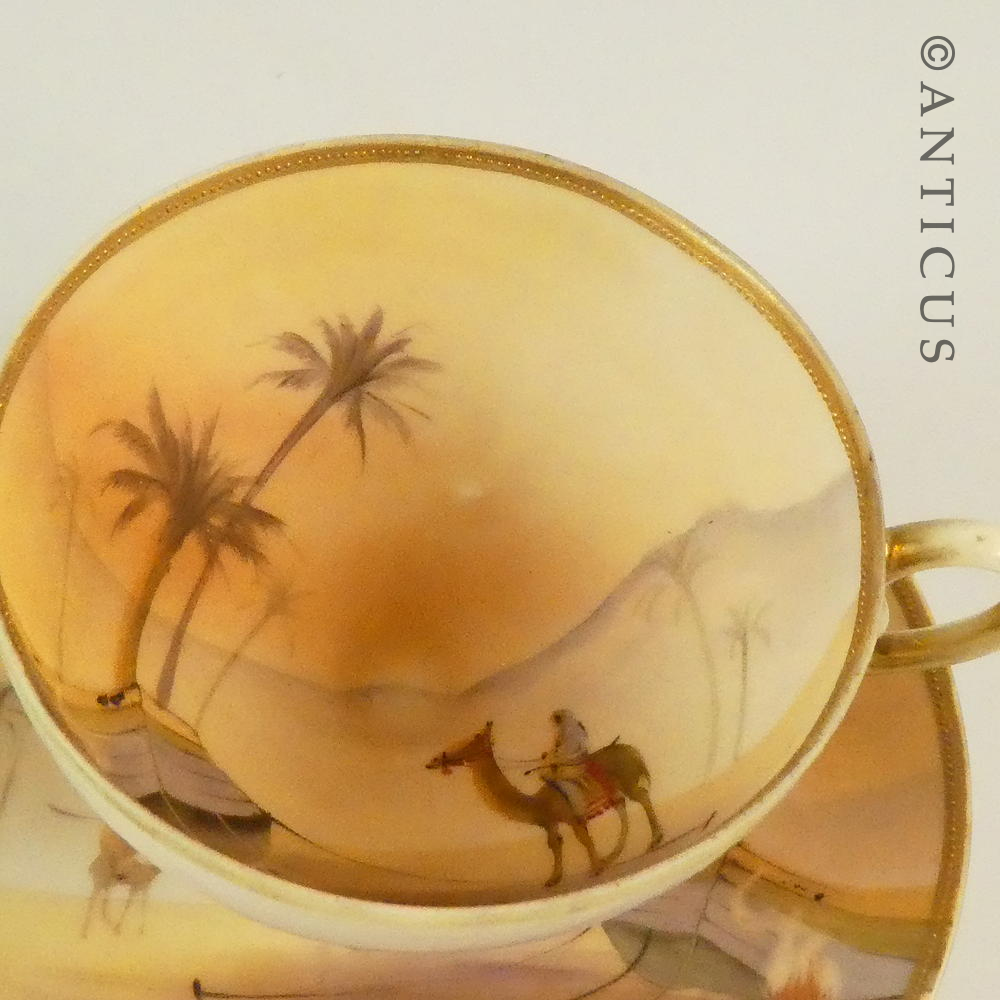 Noritake Desert Scene Cup and Saucer.
