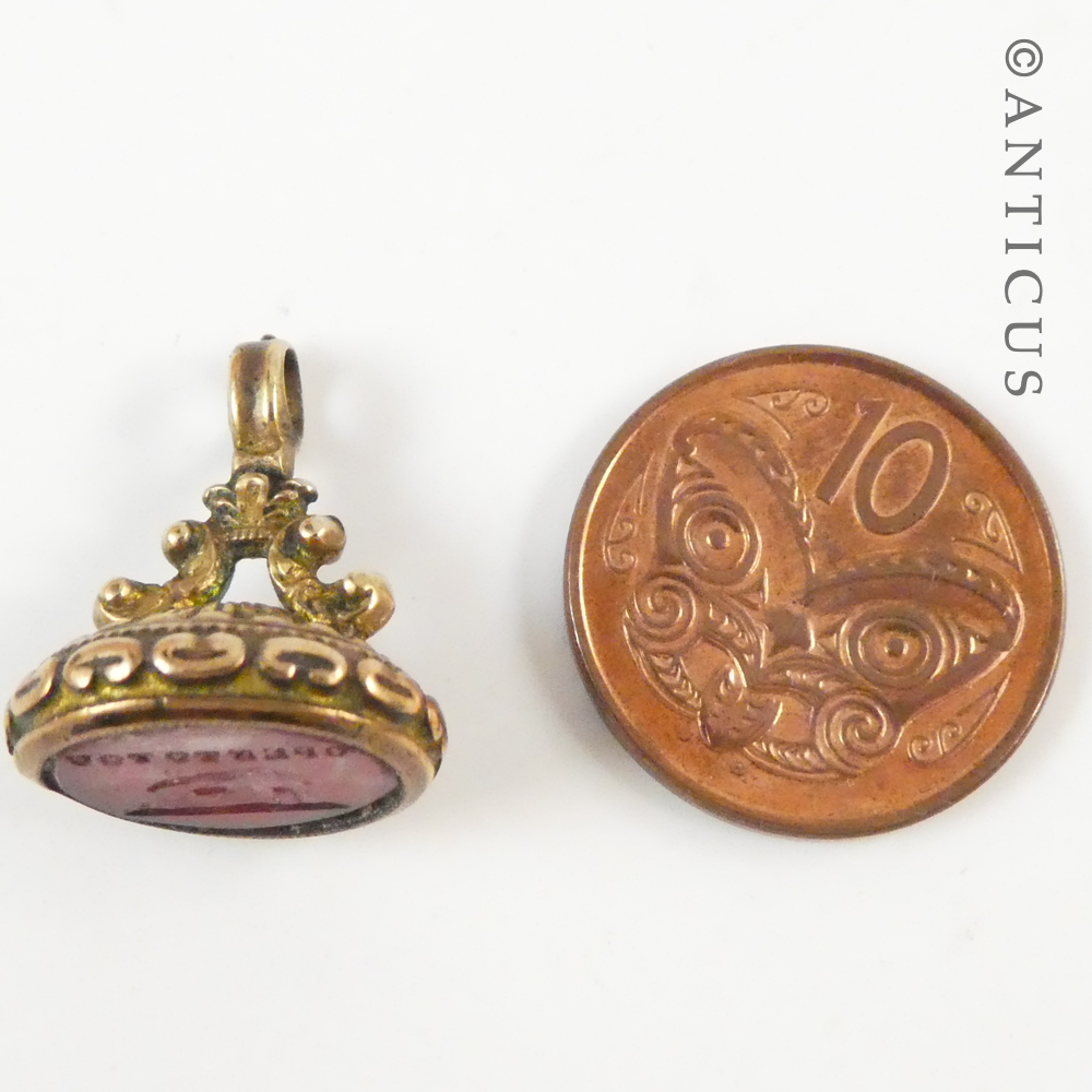 Victorian Fob Seal with Motto.
