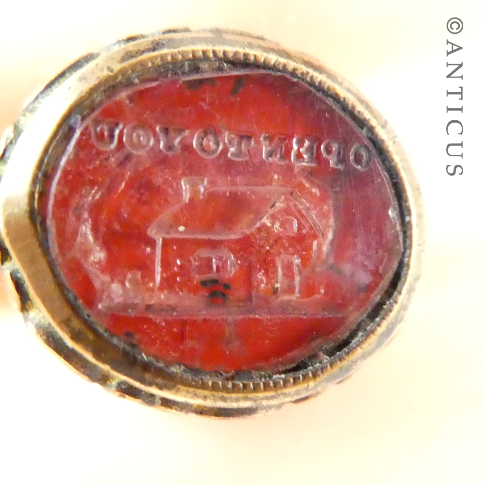 Victorian Fob Seal with Motto.