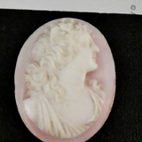 Unset Shell Cameo, Woman's Head.