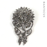 Georgian Period Cut Steel Brooch.