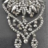 Georgian Period Cut Steel Brooch.