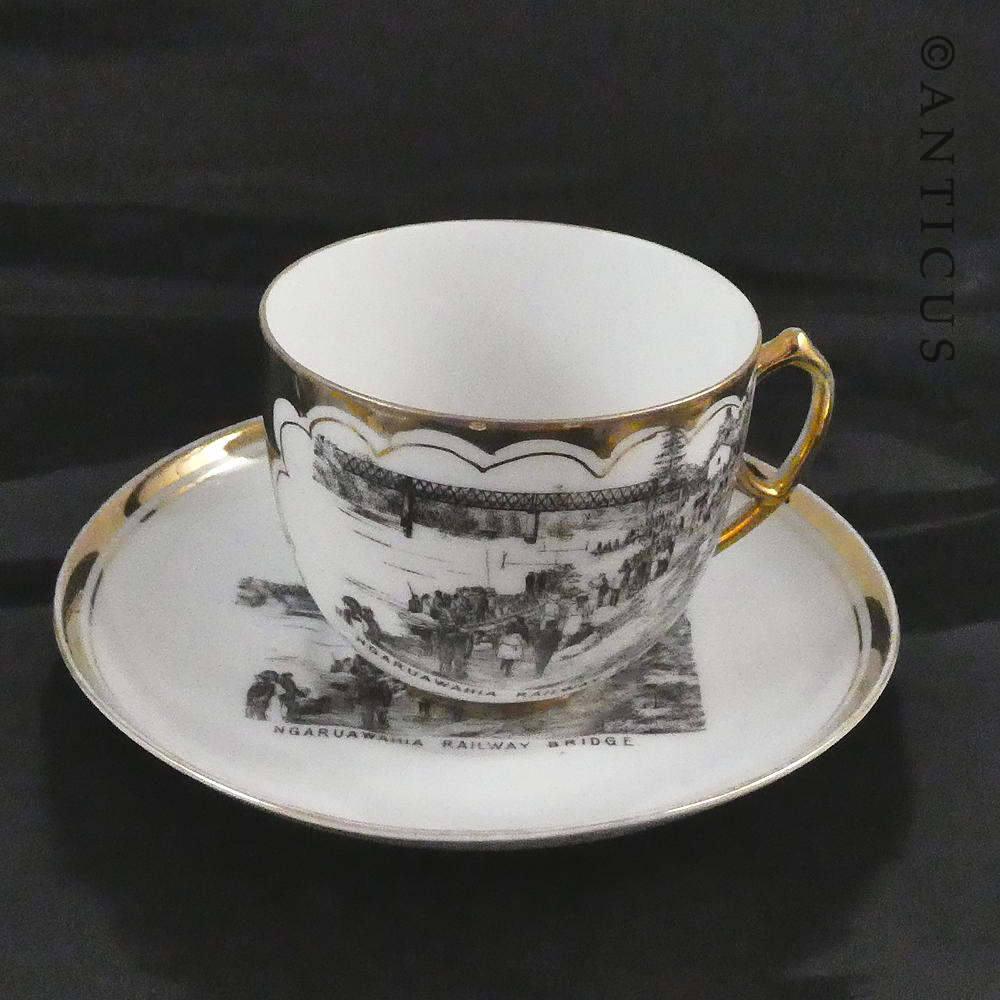 Ngaruawahia Railway Bridge Cup and Saucer.