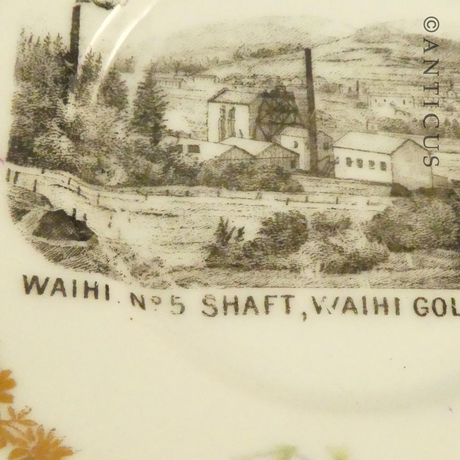 Small Plate, Waihi Mine Shaft at the Gold Mine.
