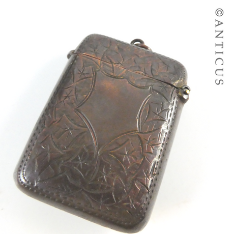 Edwardian Copper Vesta Case, from the Ship Foudroyant.