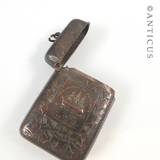 Edwardian Copper Vesta Case, from the Ship Foudroyant.