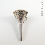 Small Silver Perfume Funnel