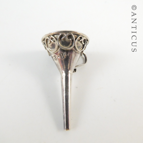 Small Silver Perfume Funnel
