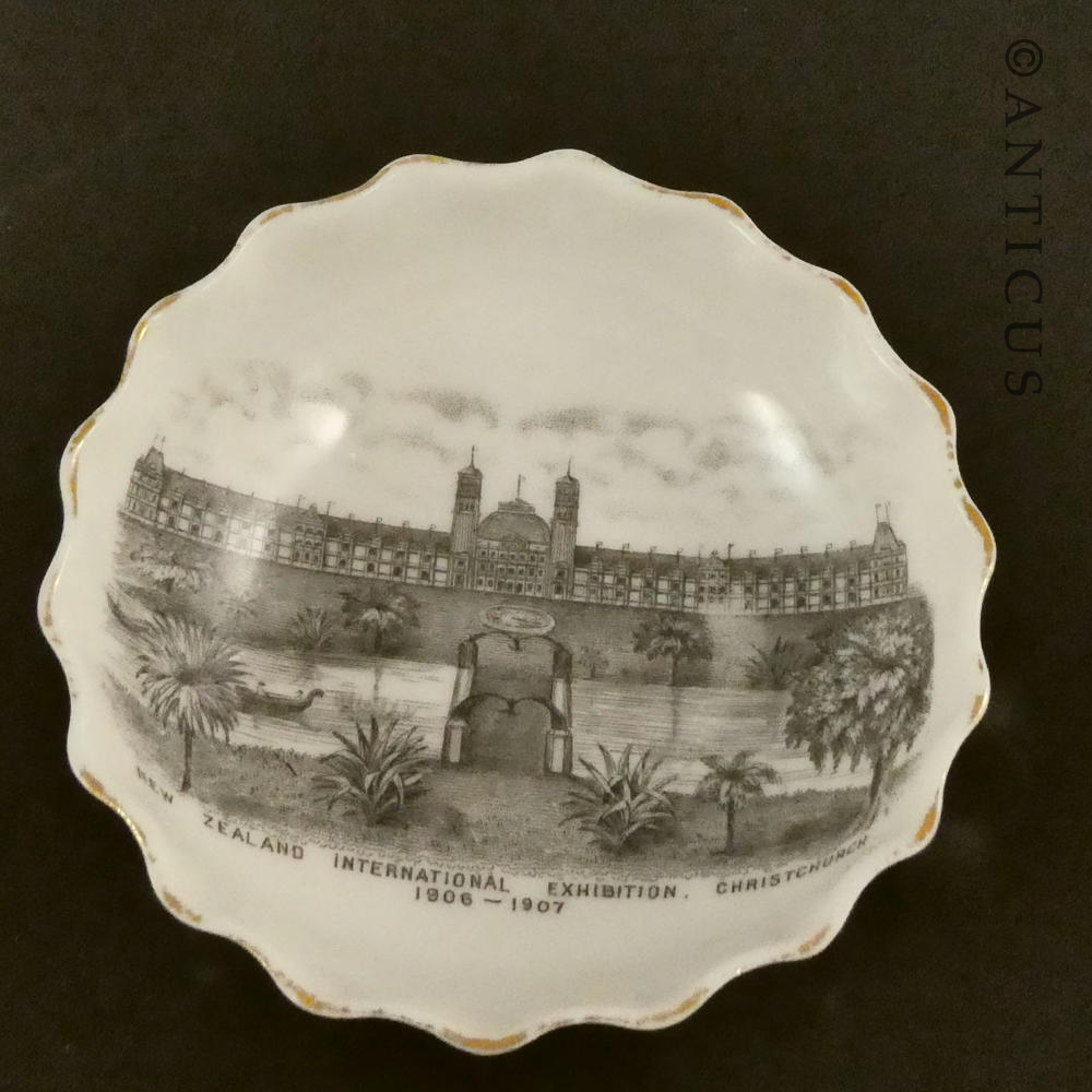 Antique Christchurch Exhibition Dish.