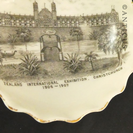 Antique Christchurch Exhibition Dish.