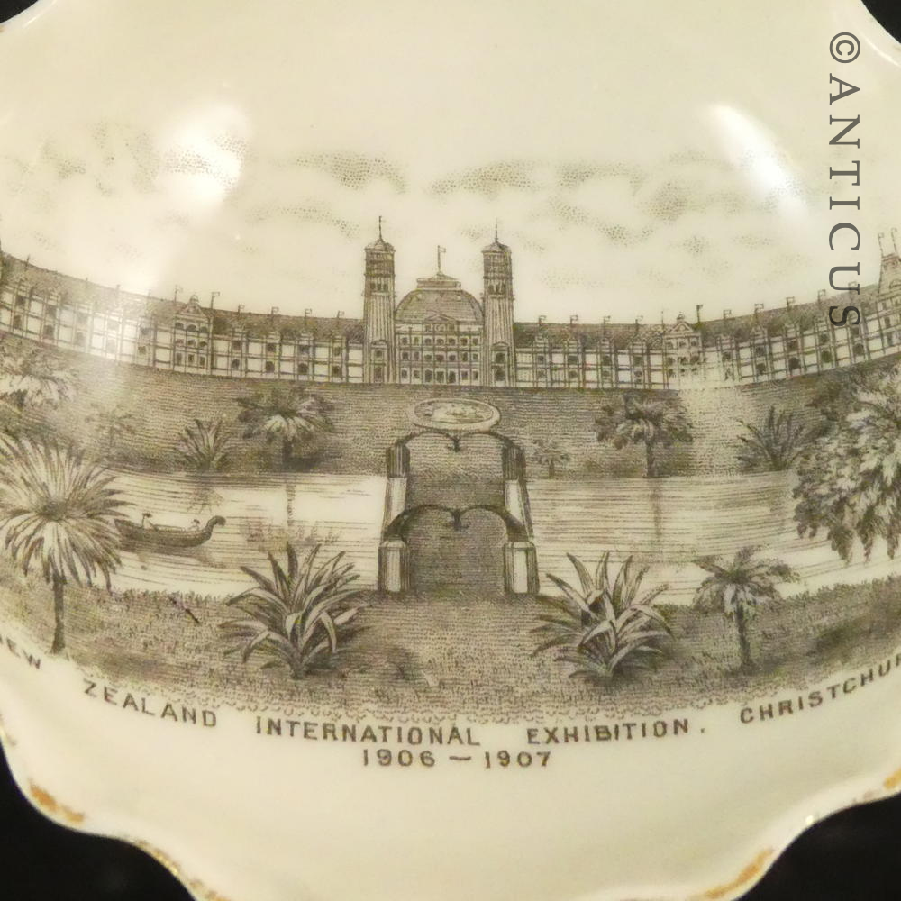 Antique Christchurch Exhibition Dish.