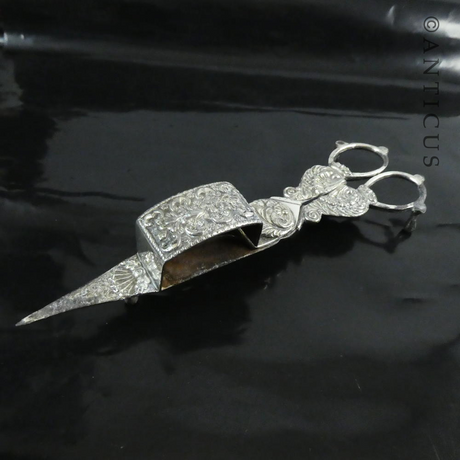 Ornate Close Plate Candle Snuffers.