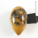 Mauchlineware Egg-Shaped Sewing Etui.