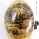 Mauchlineware Egg-Shaped Sewing Etui.