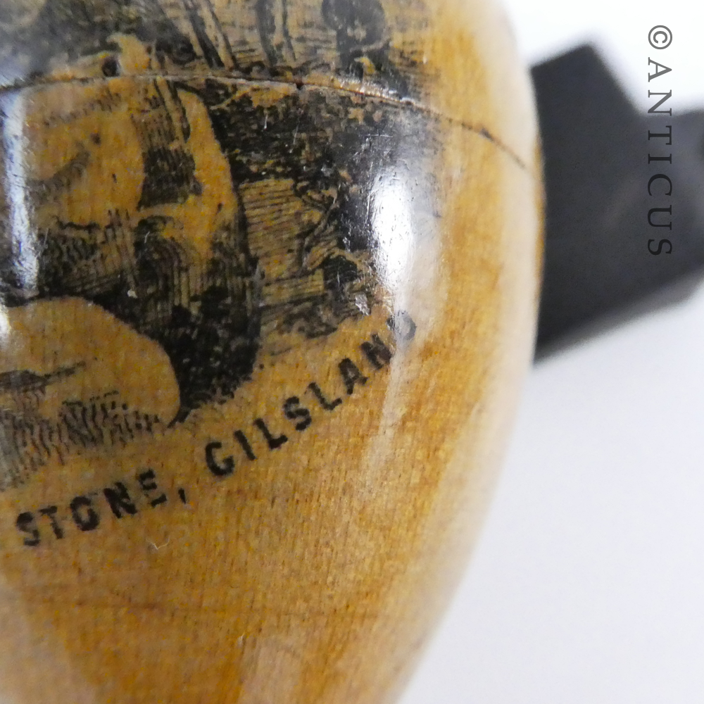 Mauchlineware Egg-Shaped Sewing Etui.