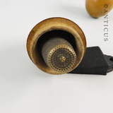Mauchlineware Egg-Shaped Sewing Etui.