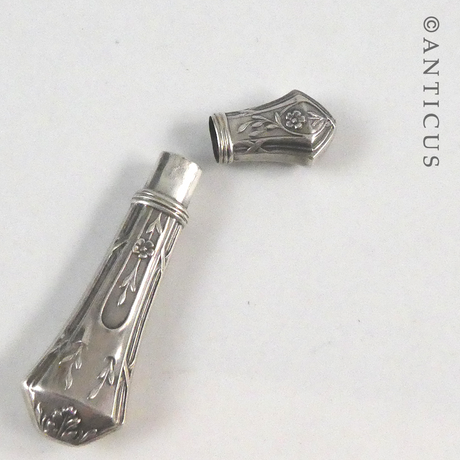 Antique European Silver Needle Case.