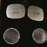 Vintage Kremen Set of Gold Cufflinks, Shirt Studs, Cased.