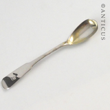 Pair Scottish Georgian Period Silver Mustard Spoons.