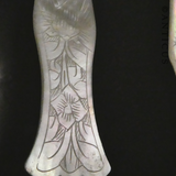 Three Mother of Pearl Spoons.